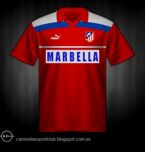 Atlético Madrid 1990-91 away