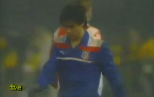 Atlético Madrid 1985-86 away